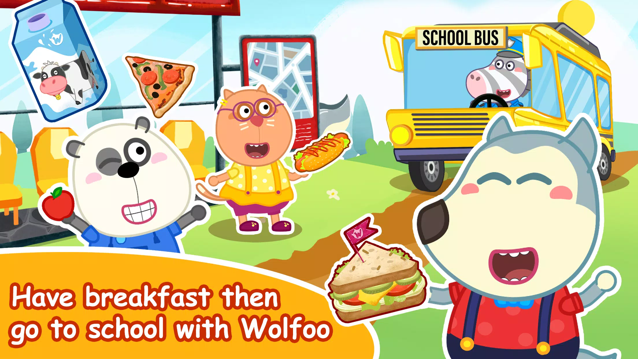 Wolfoo A Day At School Screenshot 0