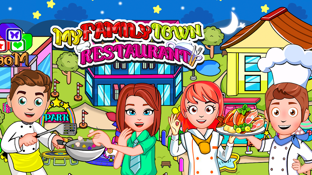 My Family Town : Resturant Captura de pantalla 0