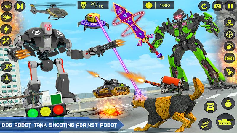 Army Tank Robot Car Games: Screenshot 0