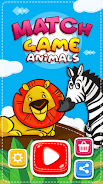 Match Game - Animals Ekran Görüntüsü 0