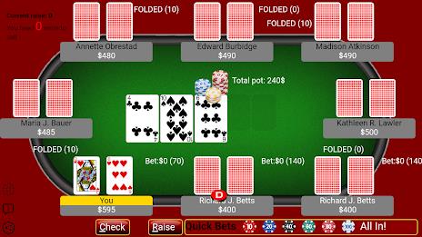 Texas Holdem Poker - Offline C Captura de pantalla 3