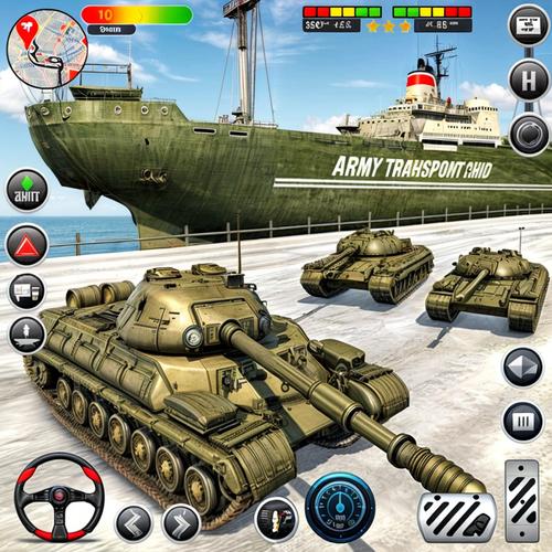 Army Transport Tank Ship Games Schermafbeelding 2