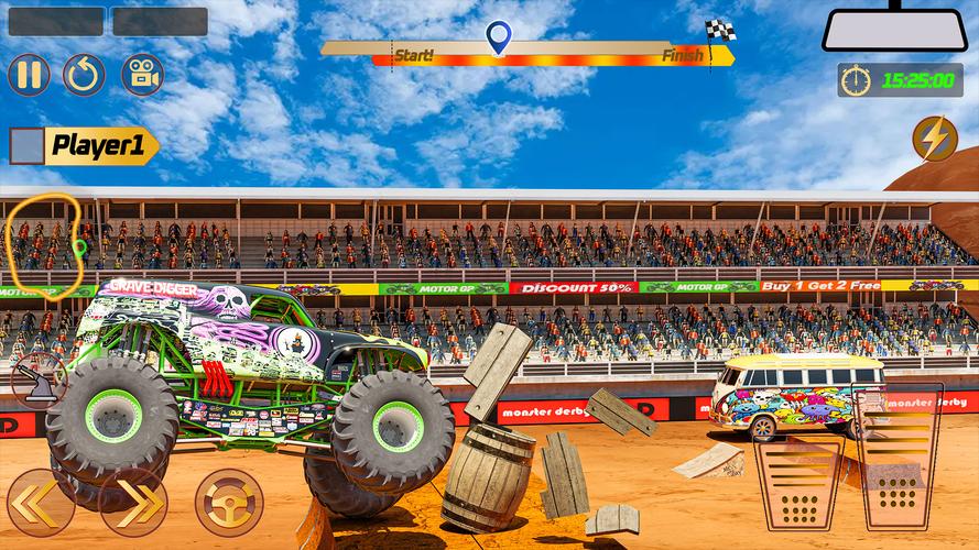 Schermata Monster Truck: Derby Games 2