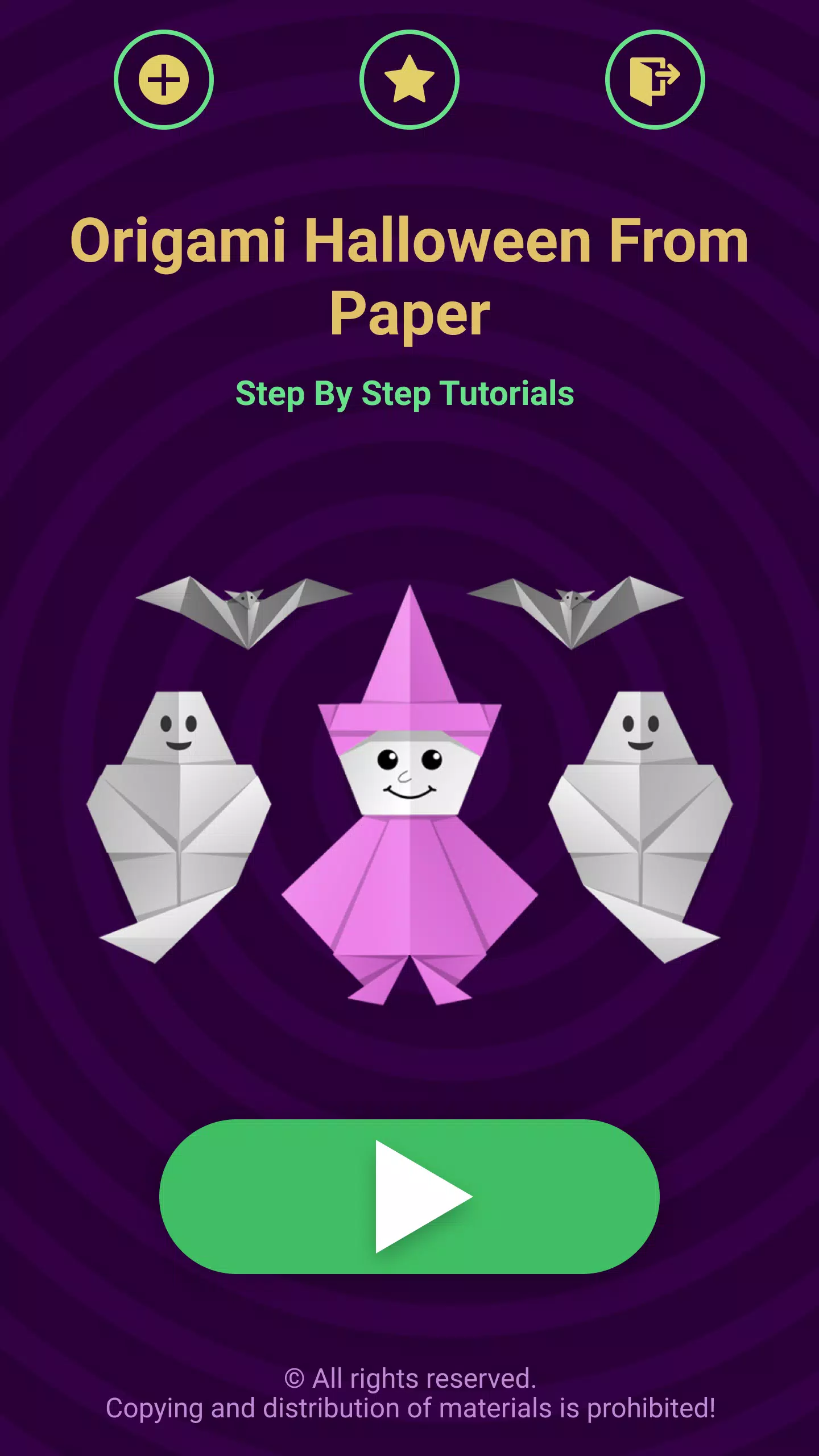 Origami Halloween Screenshot 1