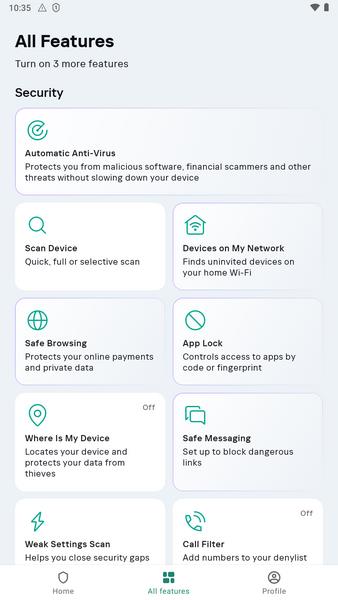 Kaspersky Antivirus & VPN Tangkapan skrin 3