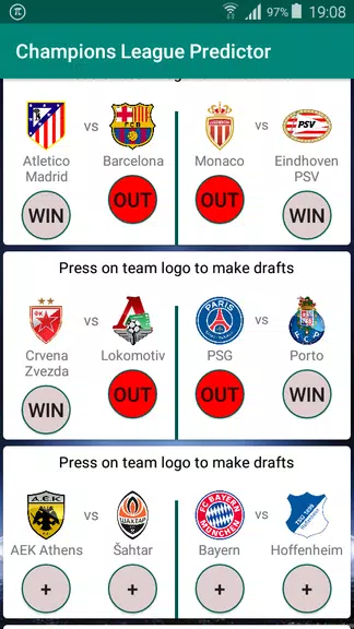 Champions Football Predictor স্ক্রিনশট 1