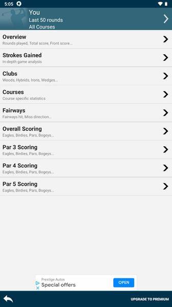 Golf Pad: Golf GPS & Scorecard Captura de pantalla 1