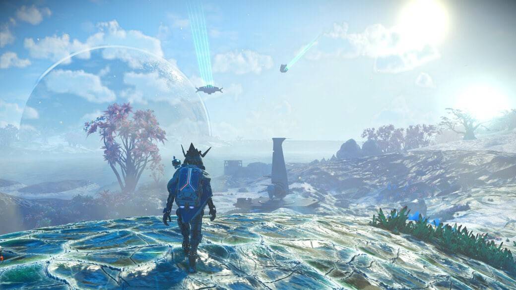 Icy planets No Mans Sky