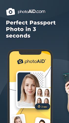 Passport Photo Maker & Editor mod Schermafbeelding 0