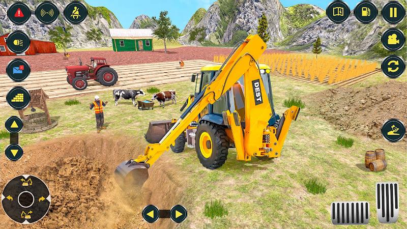 Village Excavator JCB Games Ekran Görüntüsü 1