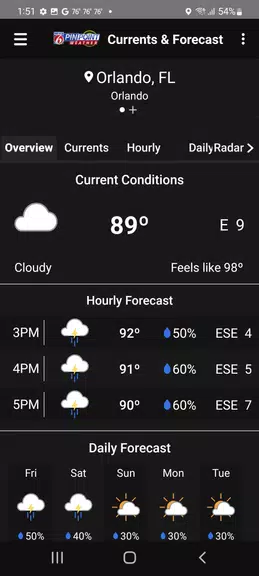 News 6 Pinpoint Weather - WKMG Ekran Görüntüsü 1