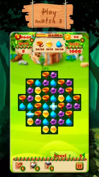 Fairy Forest - match 3 games Zrzut ekranu 0