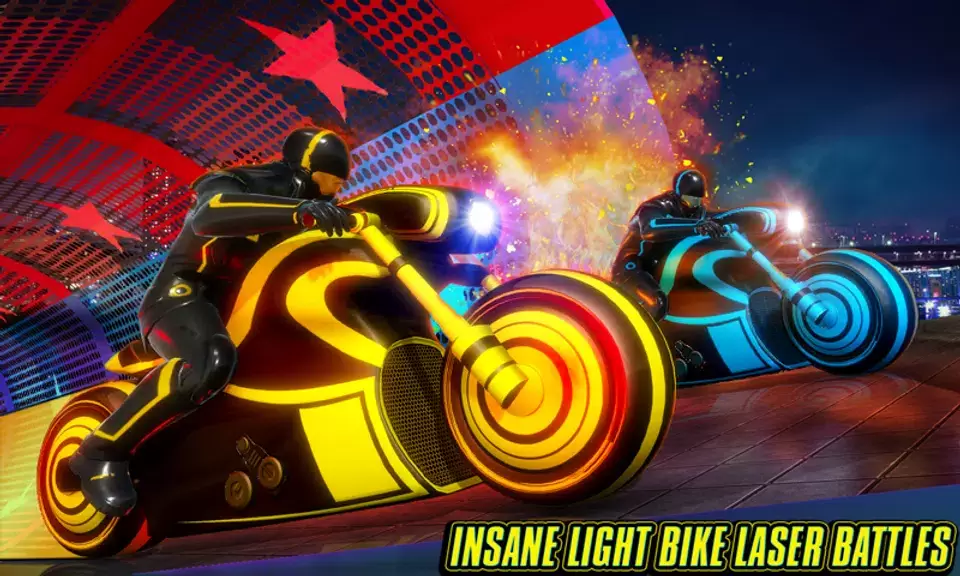 Light Bike Stunt Racing Game Ảnh chụp màn hình 0