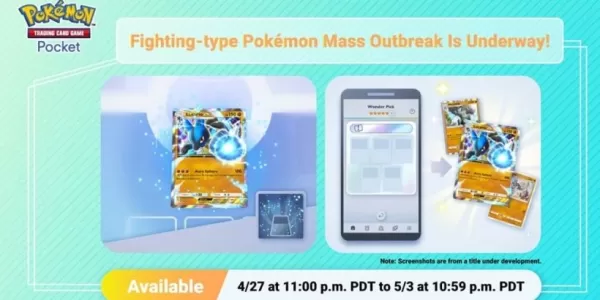 Pokémon TCG 주머니에서 전투 유형 질량 발생