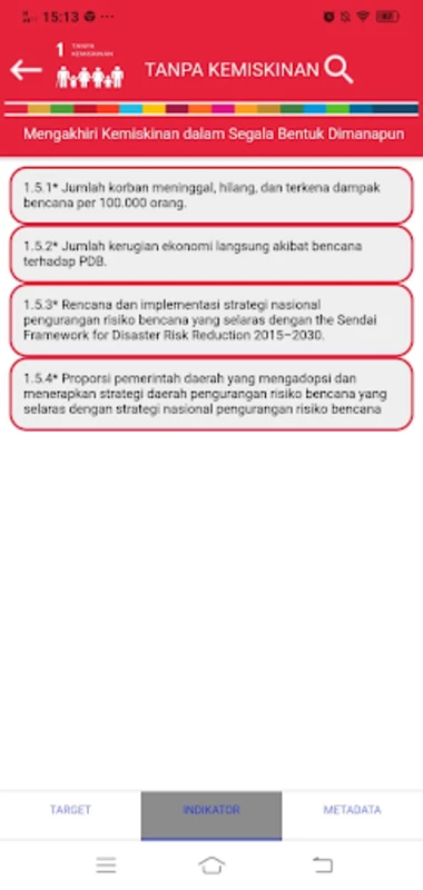 SDG Metadata Indonesia Ekran Görüntüsü 0