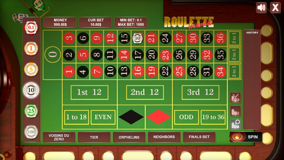 Roulette Mania Скриншот 1