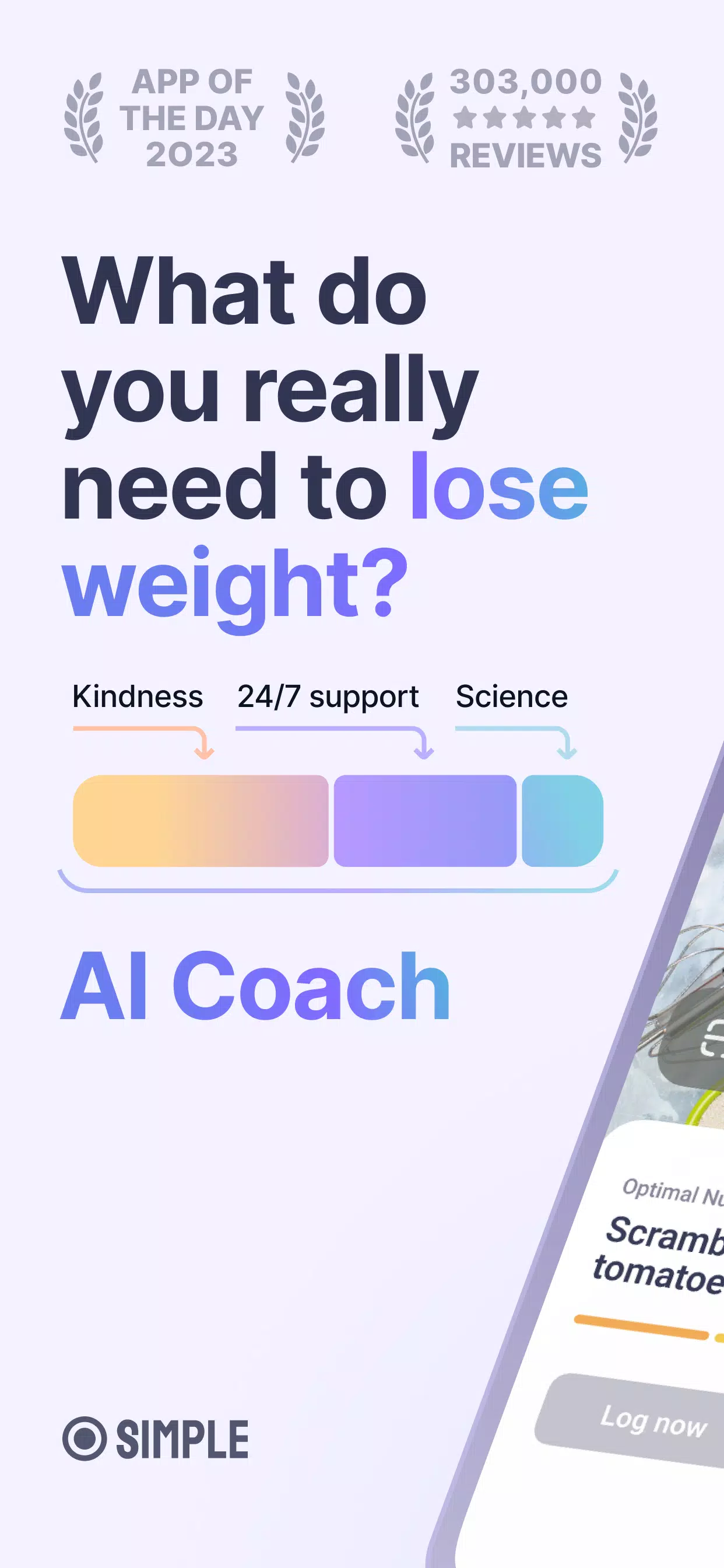Simple: Weight Loss Coach Скриншот 0