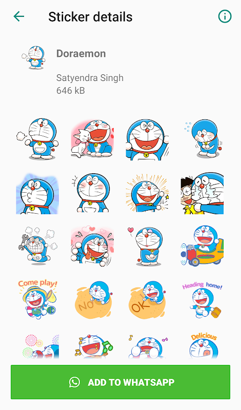 Cartoon Stickers for Whatsapp Captura de tela 2