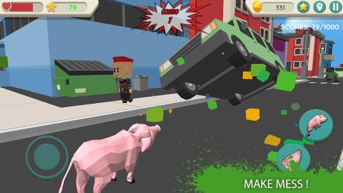 Crazy Pig Simulator Tangkapan skrin 0