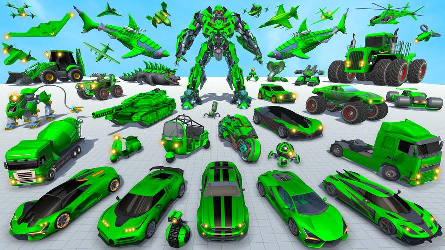 Shark Robot Car Game 3d Скриншот 1