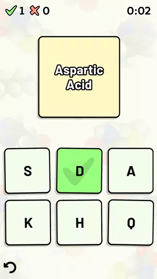 Schermata Amino Acid Quiz 2