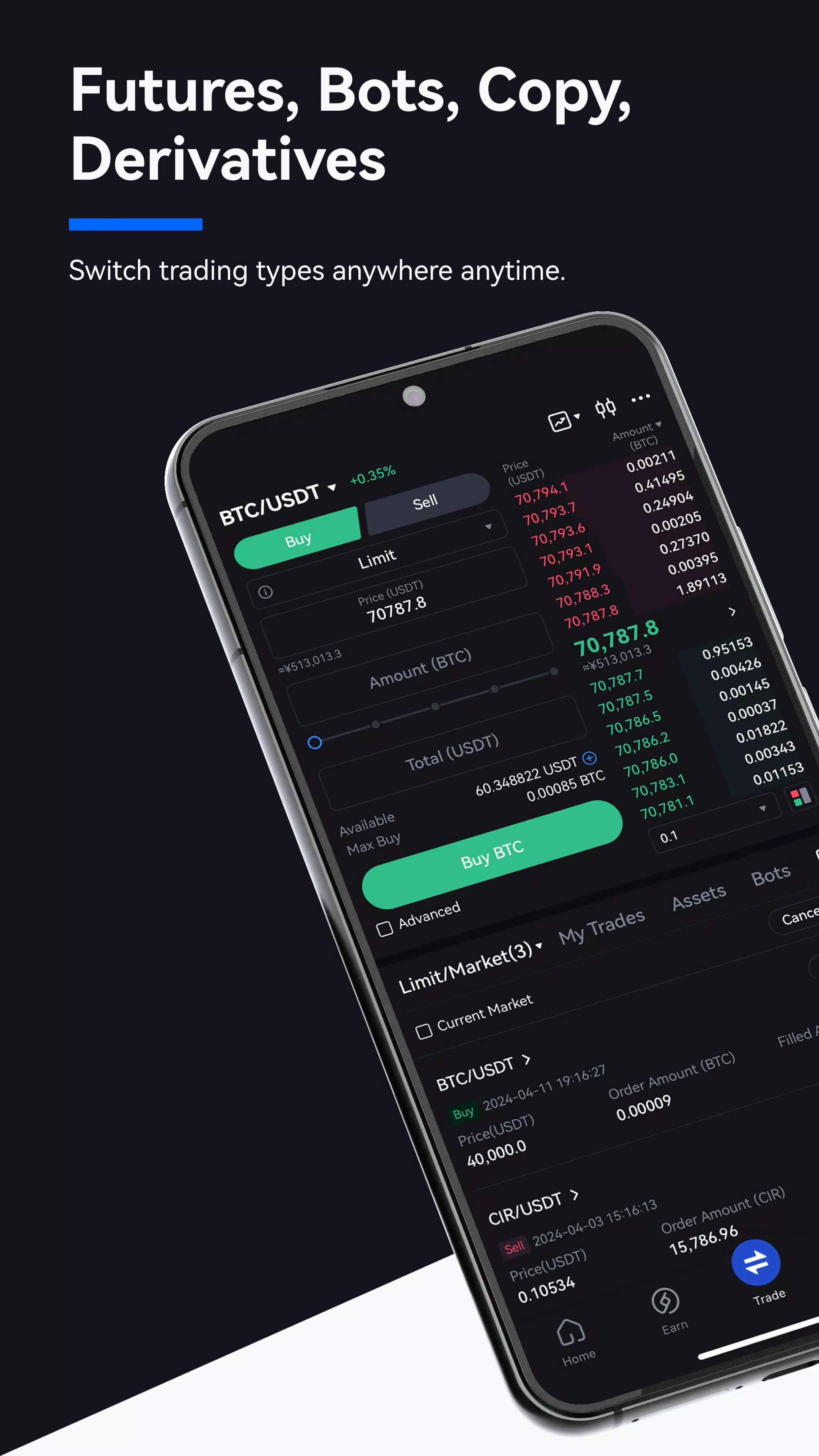 Gate.io - Bitcoin & Krypto Screenshot 1