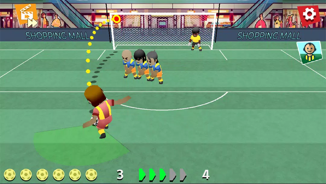 FreeKick Screamers - Football Tangkapan skrin 3