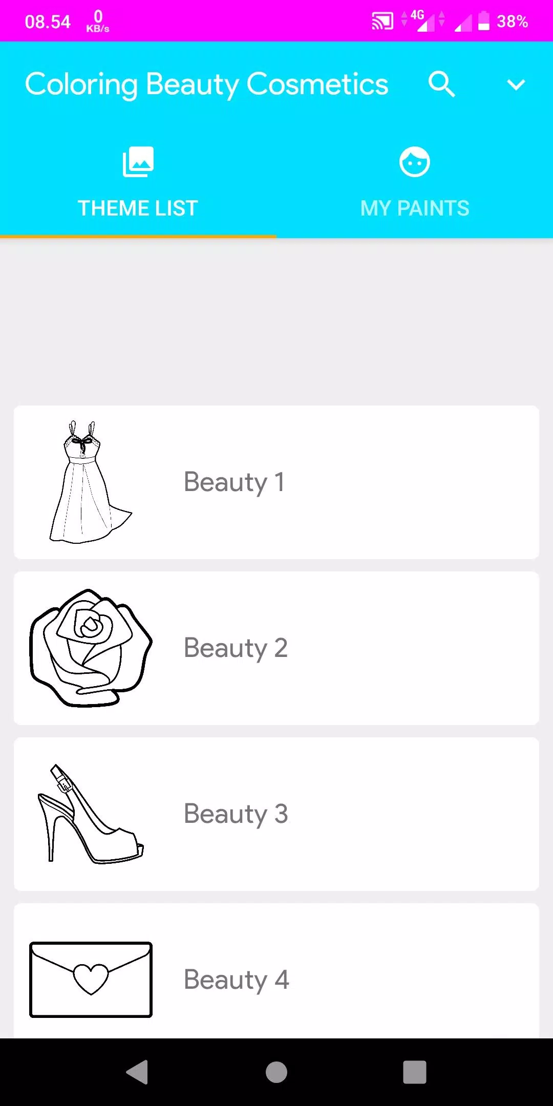 Coloring Beauty Cosmetics Screenshot 0