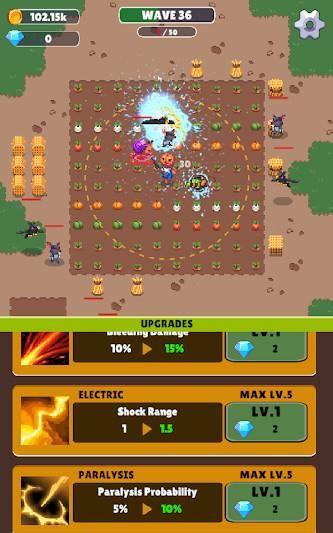 Scarecrow War : Idle Defense Ảnh chụp màn hình 2