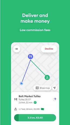 Bolt Food Courier Zrzut ekranu 0