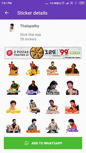 Tamil Stickers: WAStickerApps Скриншот 0