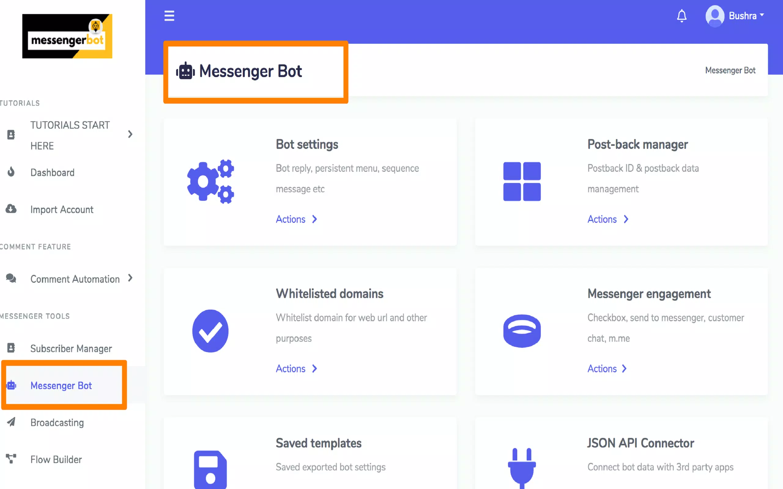 Schermata Messenger Bot 2