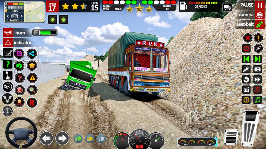 Indian Lorry Truck Driving 3d Captura de tela 0