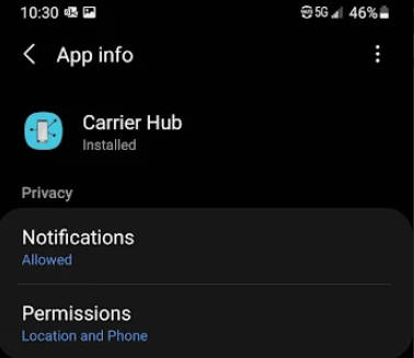 Carrier Hub Capture d'écran 0