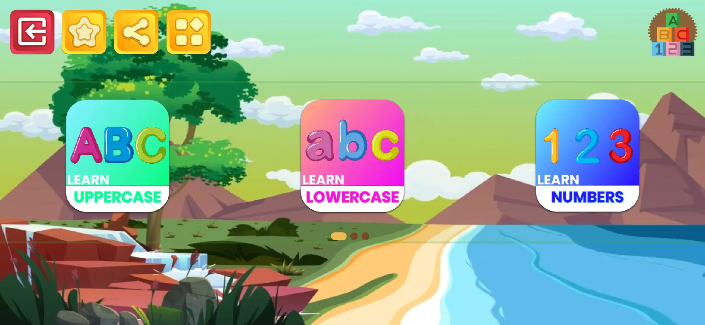 Learn numbers and letters Ekran Görüntüsü 0