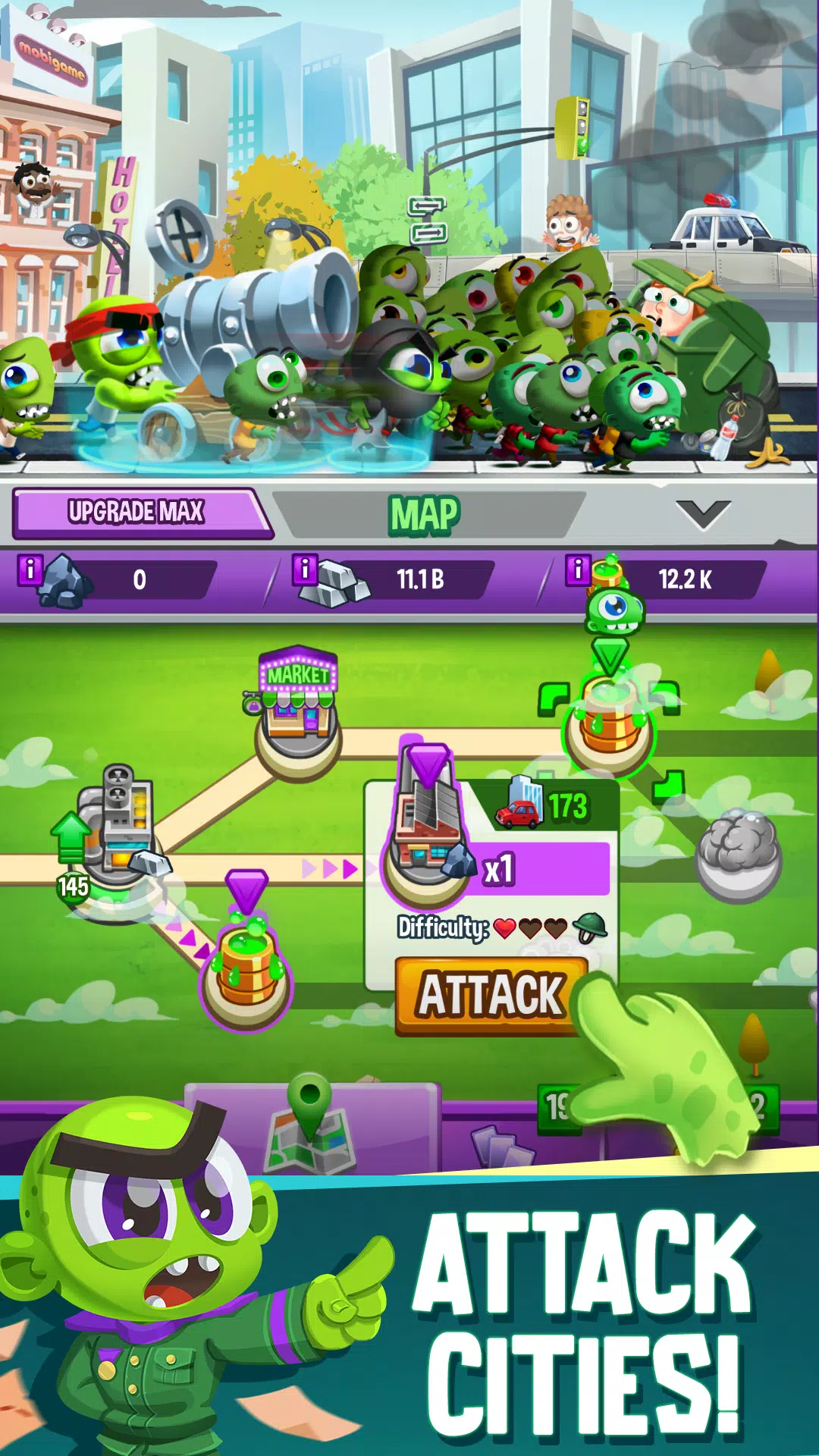 Idle Rush : Zombie Tsunami应用截图第2张
