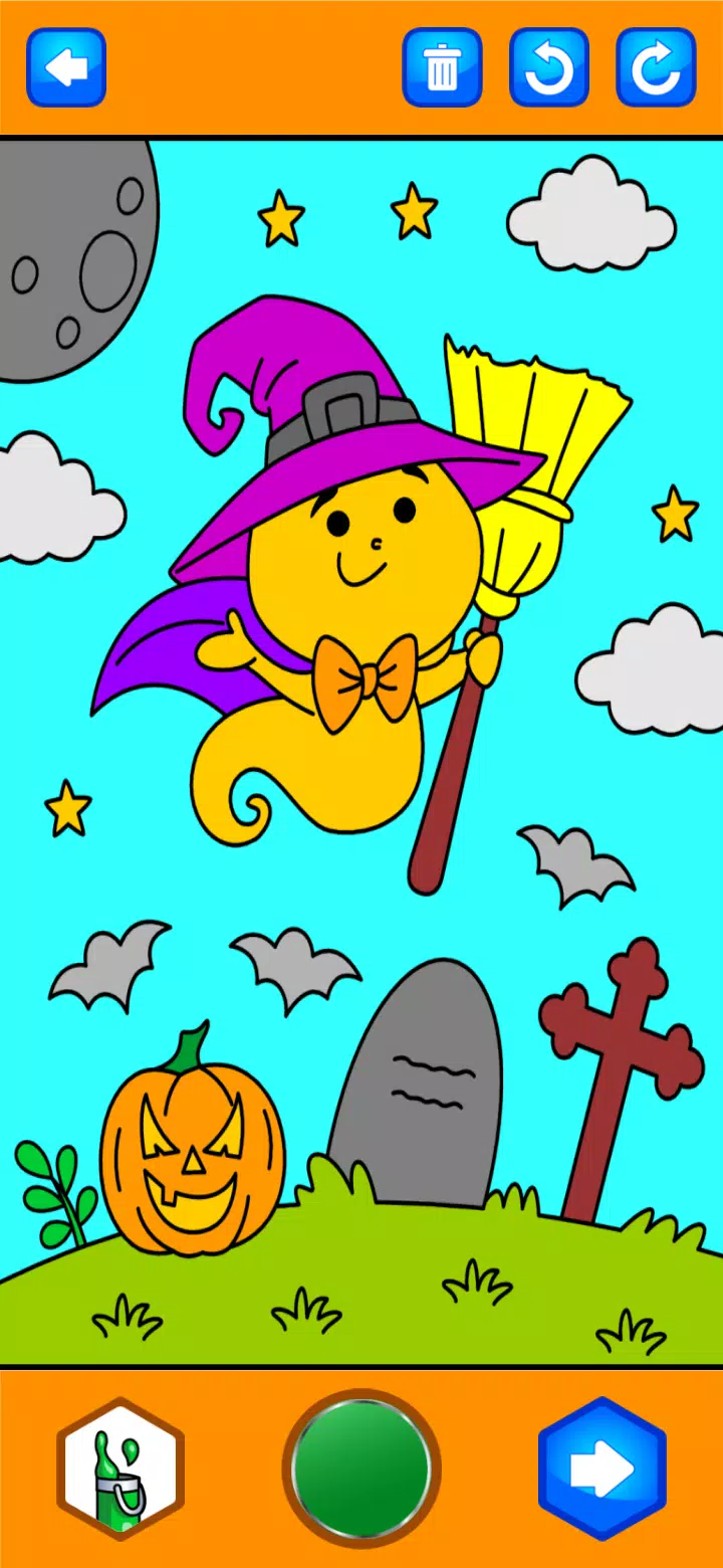 Halloween Coloring Game Captura de pantalla 2