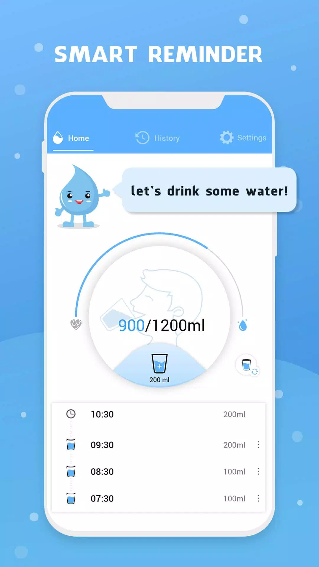 Water Reminder - Remind Drink Ekran Görüntüsü 0