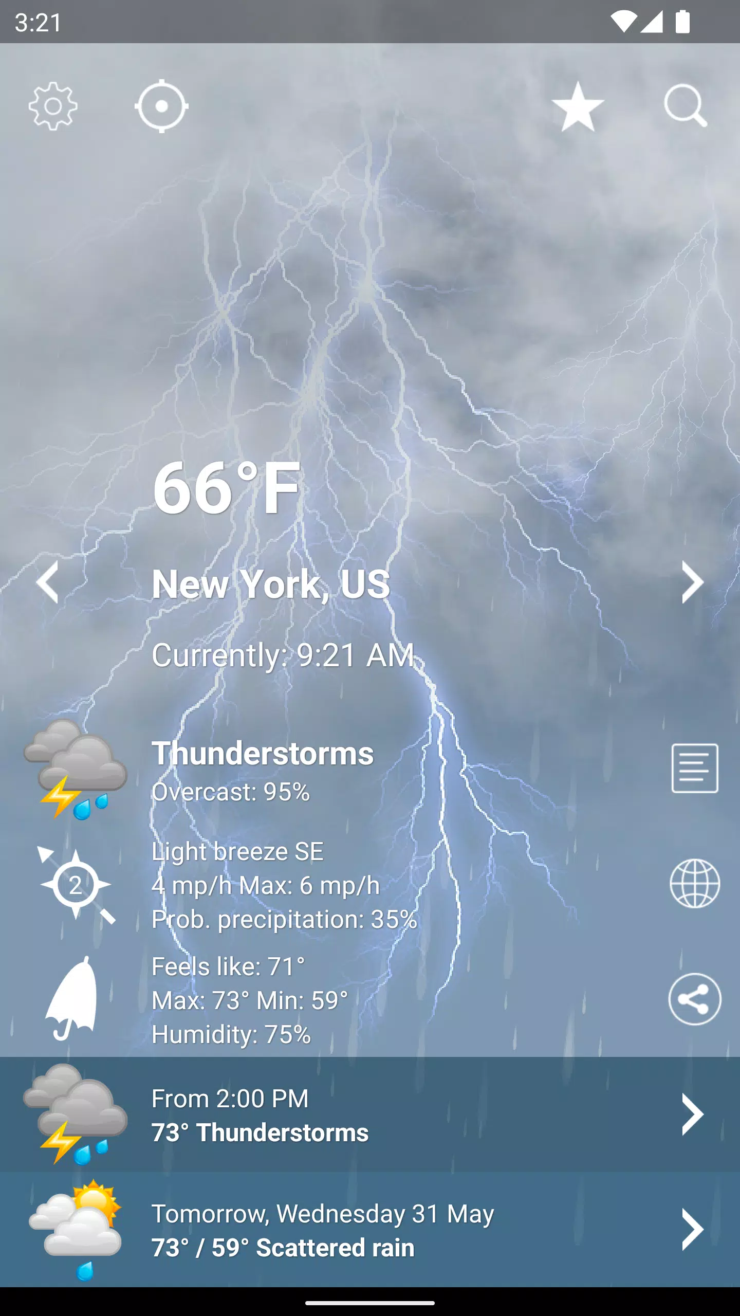 Weather XL PRO Captura de pantalla 1