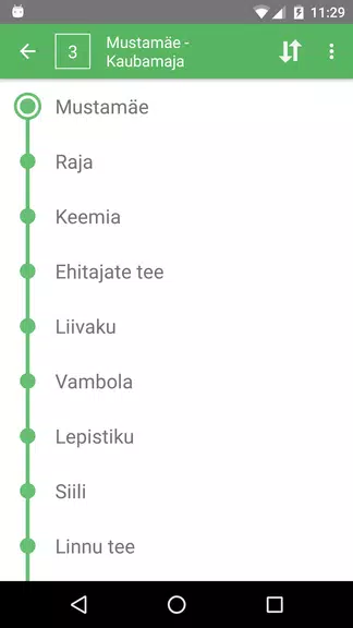 Tallinn Transport - timetables Tangkapan skrin 1