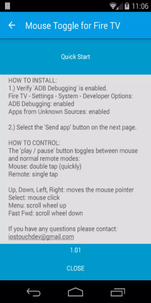 Mouse Toggle for Fire TV स्क्रीनशॉट 1