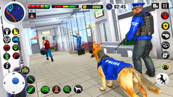 US Police Dog Games : Airport Crime Police Games Ekran Görüntüsü 1