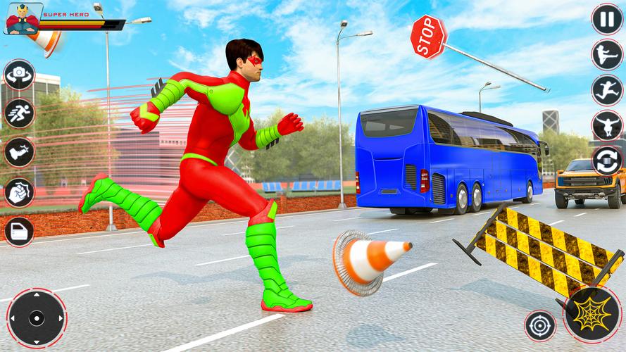 Spider Flying Rope Hero Games Screenshot 3