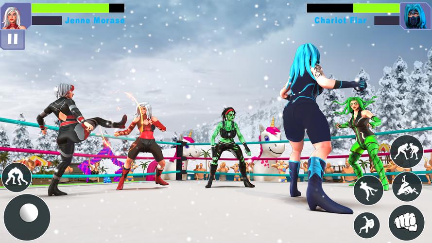 悪い女の子レスリングゲーム スクリーンショット 3