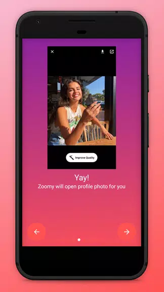 Zoomy for Instagram - Big HD profile photo picture Скриншот 2