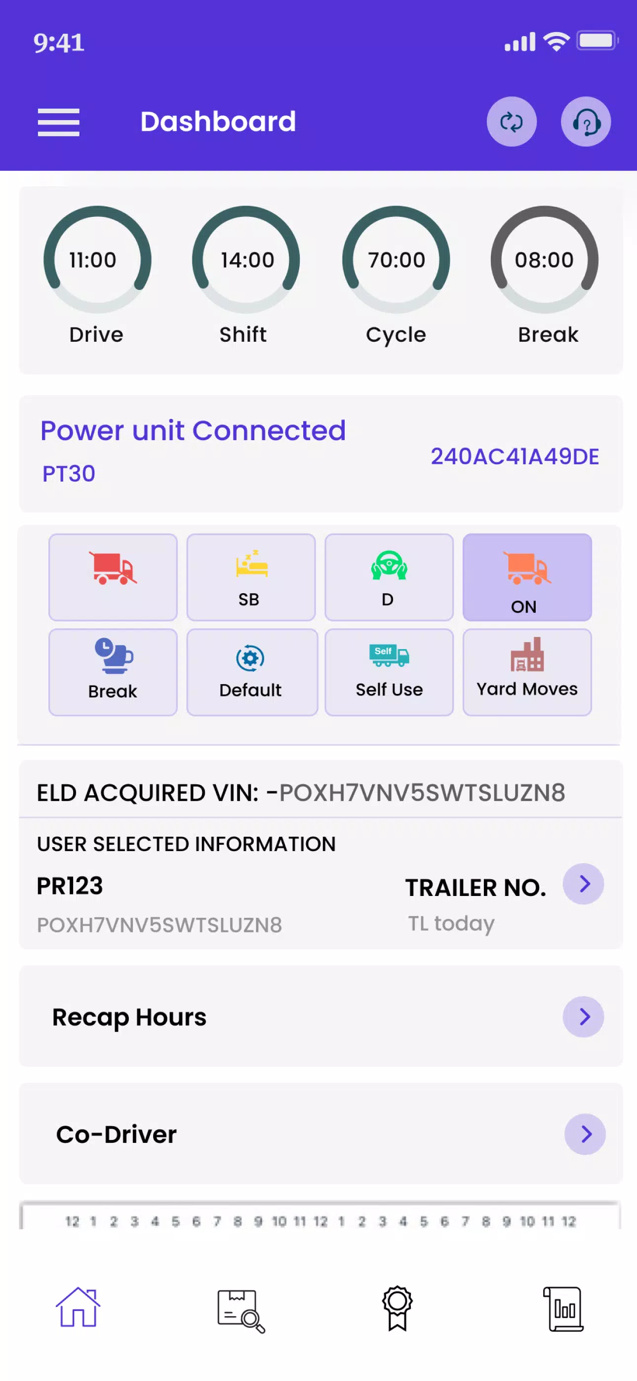 ELD Mandate HOS應用截圖第2張