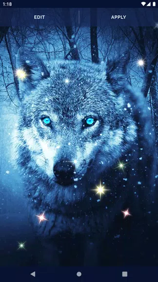 Schermata Night Wolf Live Wallpaper 3