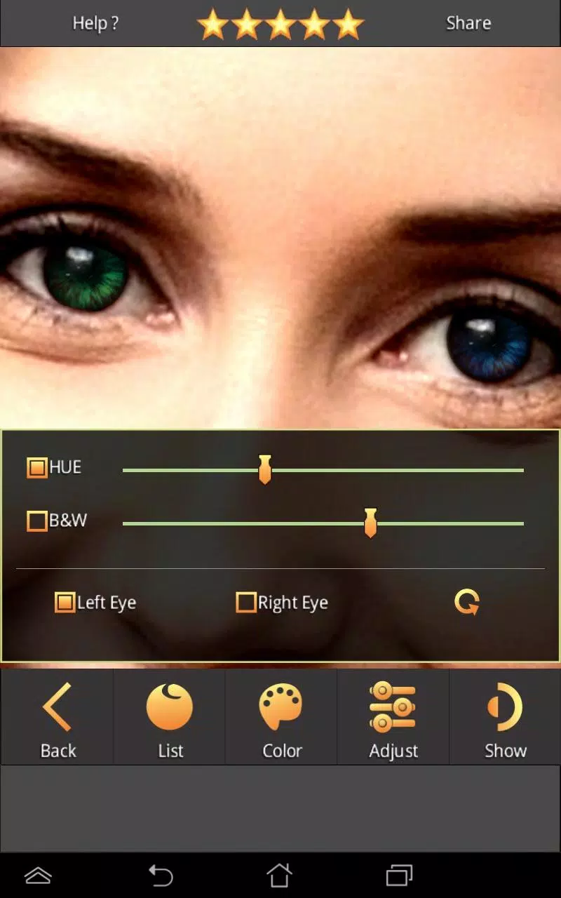 FoxEyes - Change Eye Color Screenshot 3