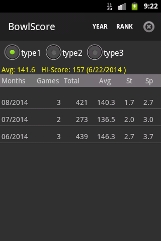 Schermata BowlScore 10 1