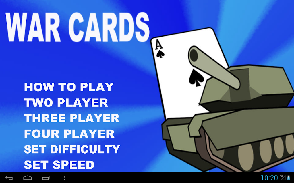 WAR Cards Screenshot 1